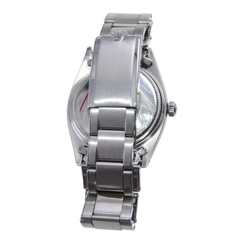 Rolex Steel Rare Reference 5504 20mm Bracelet Air King All Original circa 1959 For Sale 6