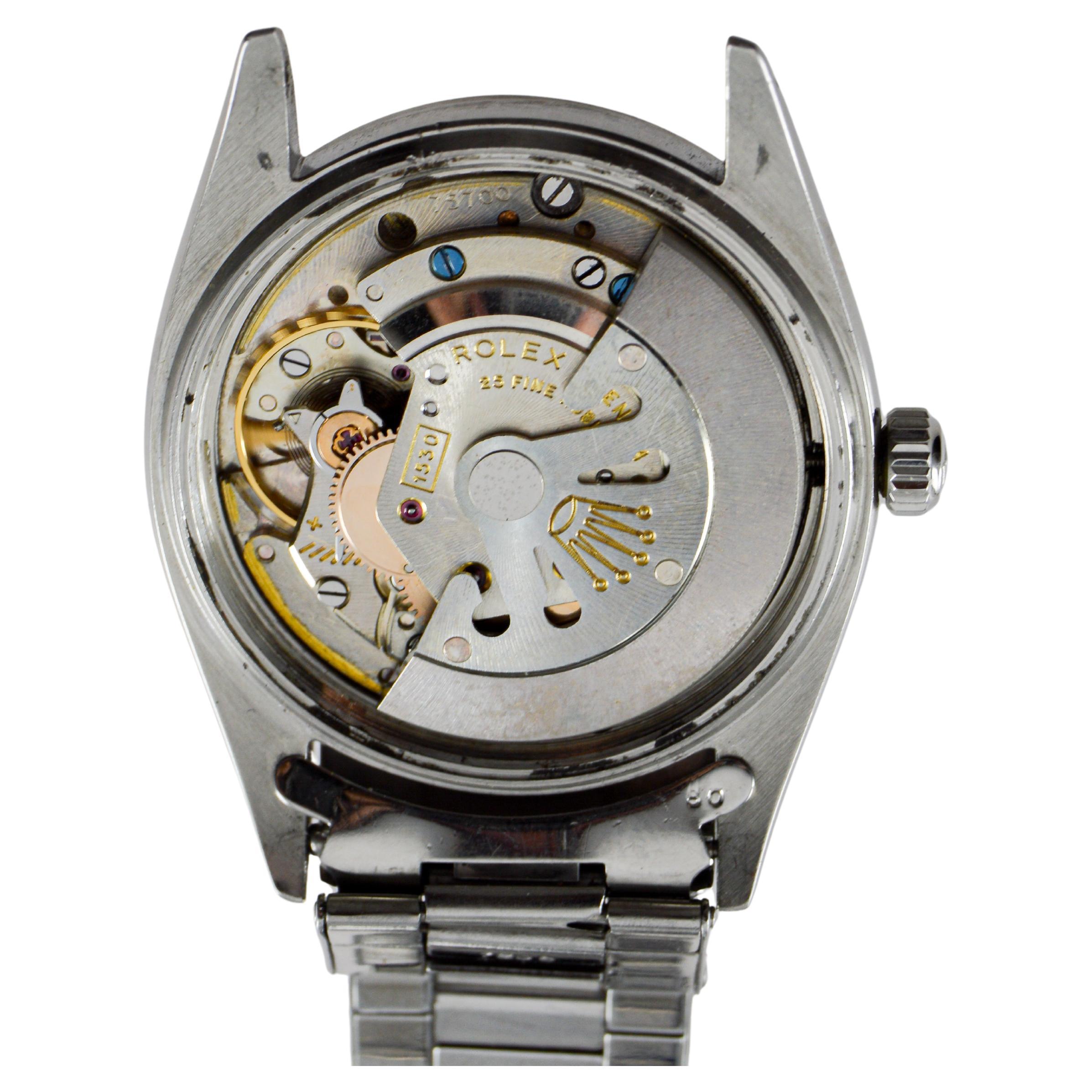 Rolex Steel Rare Reference 5504 20mm Bracelet Air King All Original circa 1959 For Sale 9