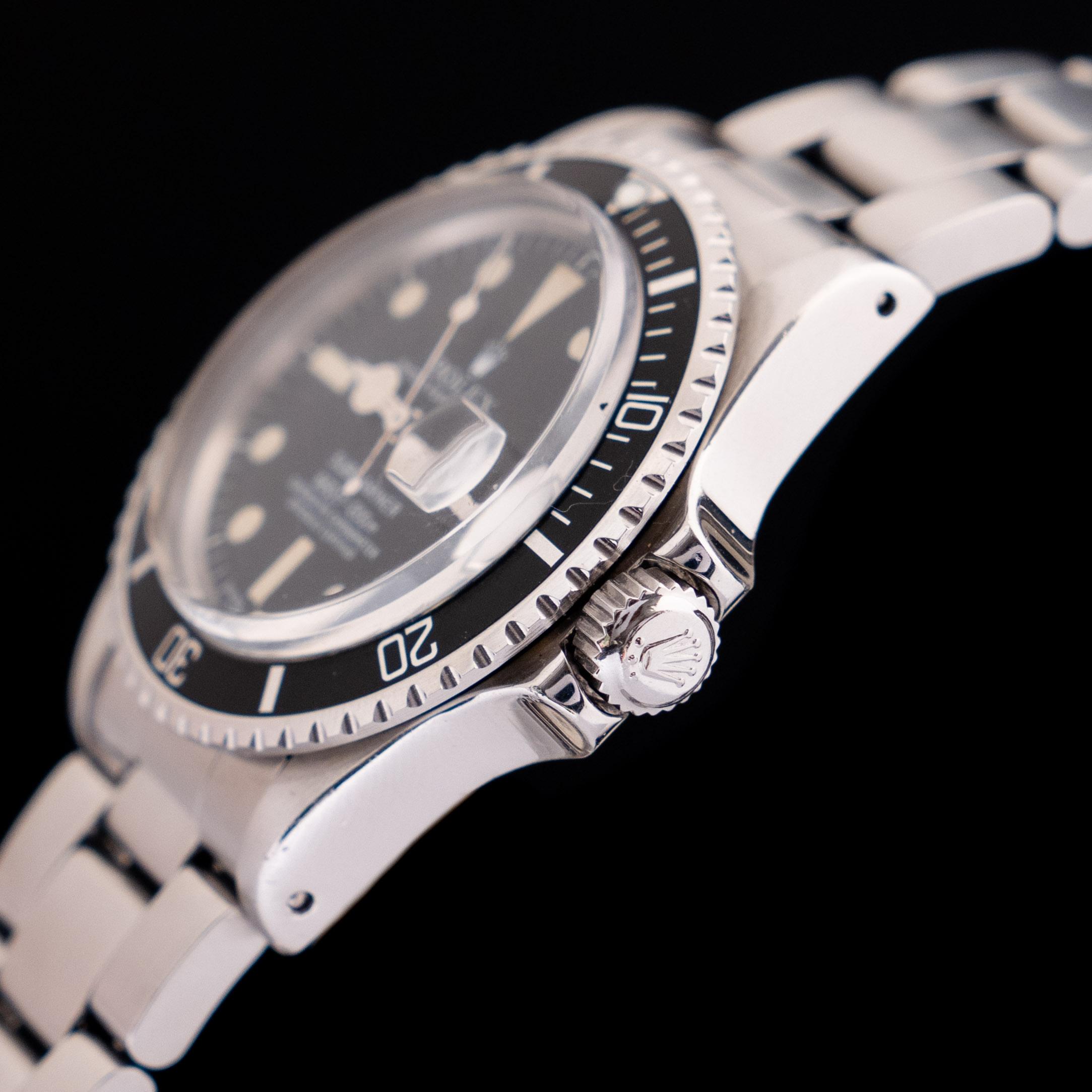 Rolex Submariner avec cadran mat date et montre automatique en acier 1680, 1978 Unisexe en vente