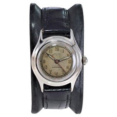 Rolex Steel Tudor Sky Rocket Geneve with Original Luminous Dial and Hands 1940's
