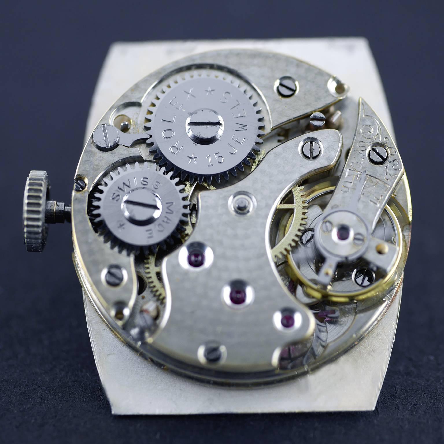 Rolex Sterling Silver Art Deco Tonneau Wristwatch, 1926 3
