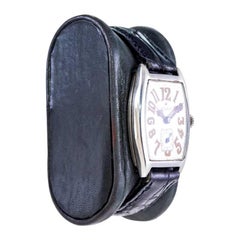 Rolex Sterling Silver Tonneau Shape circa 1915 over 100 Years Old