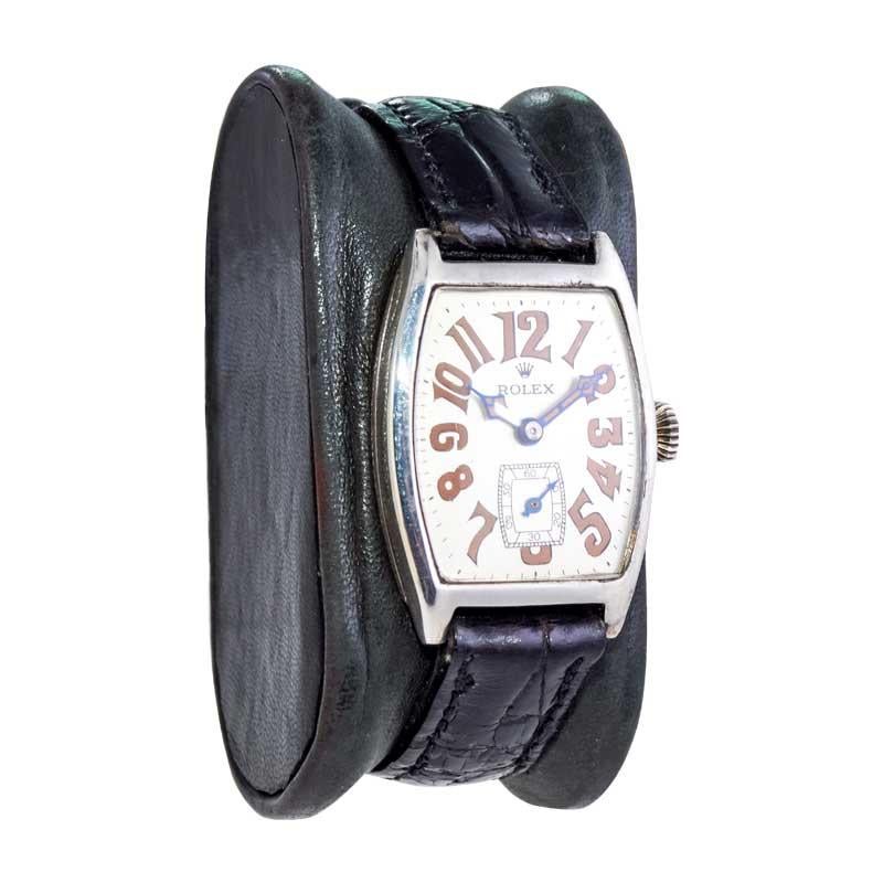 rolex sterling silver watch