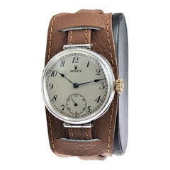 Rolex Sterling Silver Military Campain W.W. 1 Watch from 1915