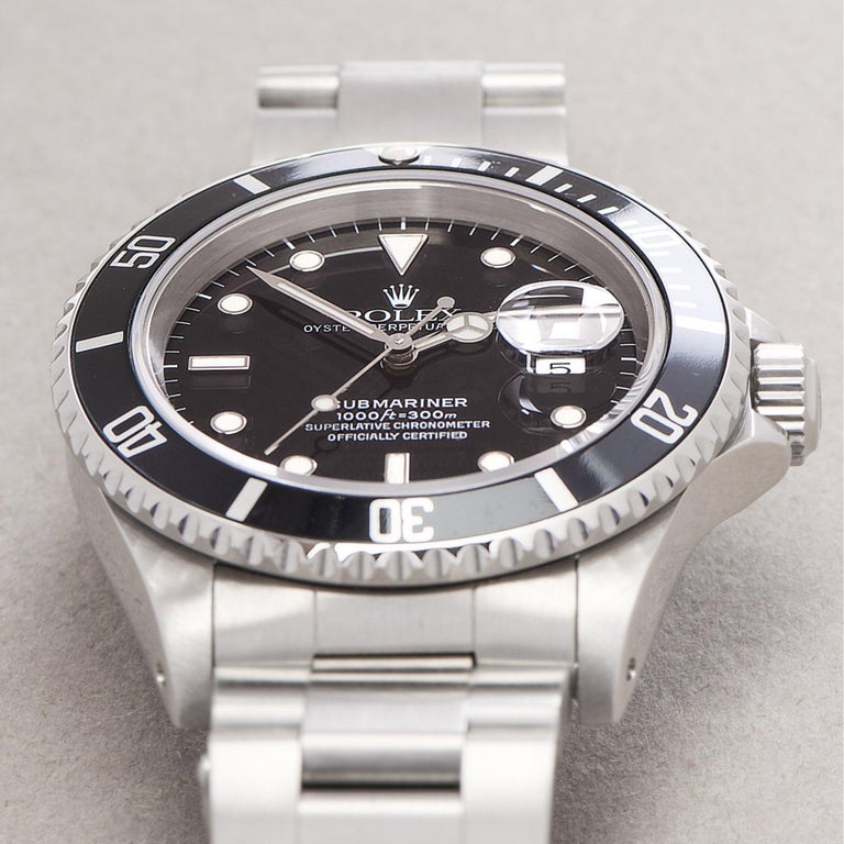 Rolex Submariner 0 16610 Men Stainless Steel 0 Watch 4