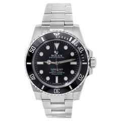 Used Rolex Submariner 114060, Black Dial, Certified and Warranty