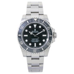 Used Rolex Submariner 114060, Black Dial, Certified and Warranty