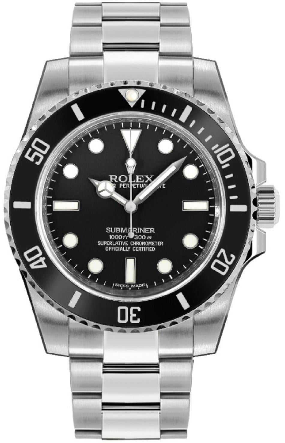 Rolex Submariner 114060 Ceramic New 2020 Automatic Watch Box and Papers In Excellent Condition In Miami, FL