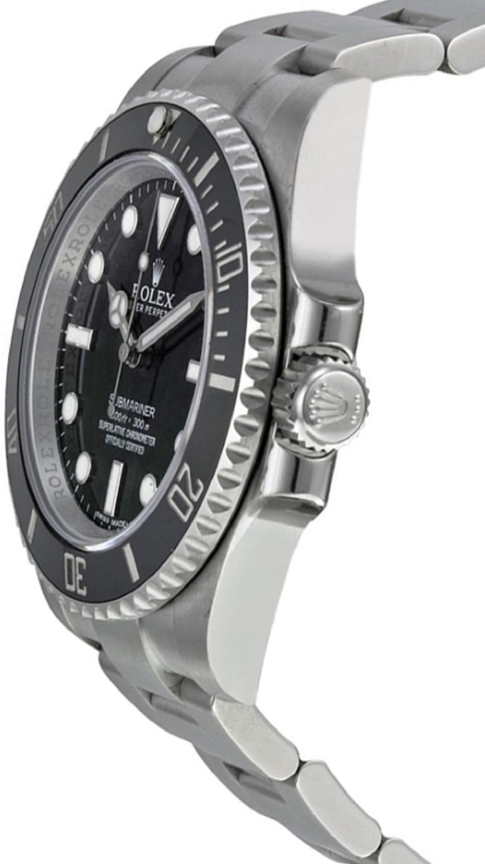 Rolex Submariner 114060 Ceramic New Condition Automatic Men's Watch In Excellent Condition In Miami, FL