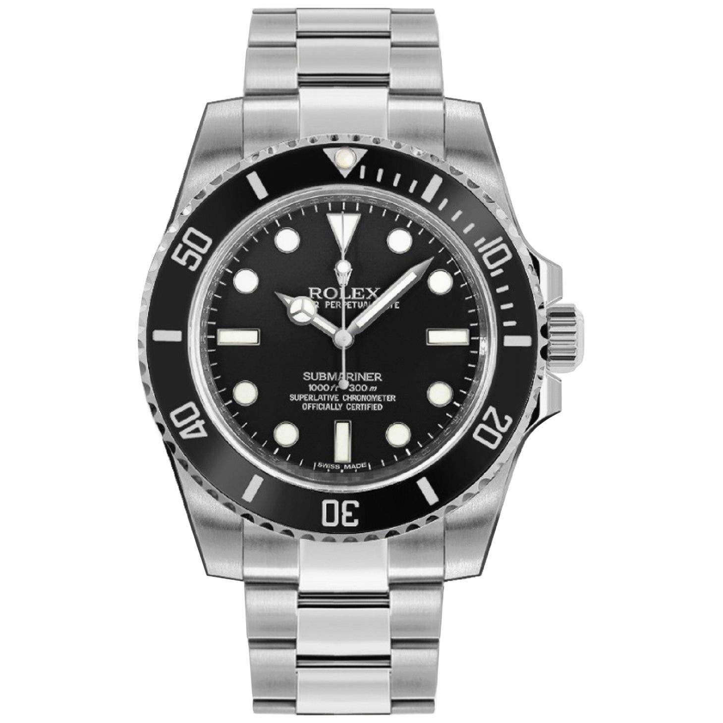 Rolex Submariner 114060 Ceramic New Condition Automatic Men's Watch