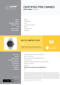 Rolex Submariner 116610, Black Dial, Certified and Warranty