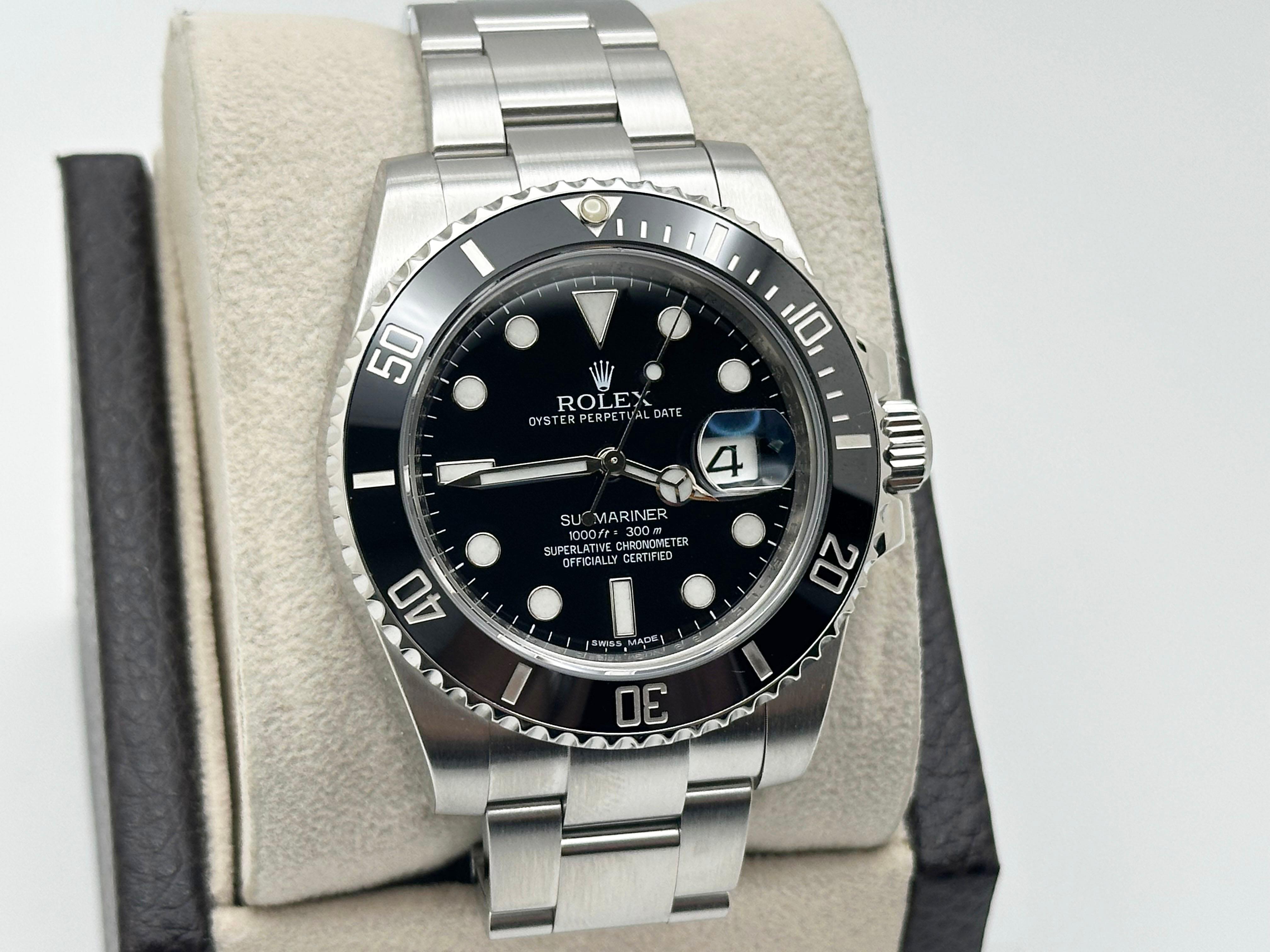 Rolex Submariner 116610 40mm Black Ceramic Stainless Steel Box