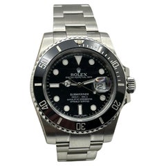 Rolex Submariner 116610 40mm Black Ceramic Stainless Steel Box Paper 2015
