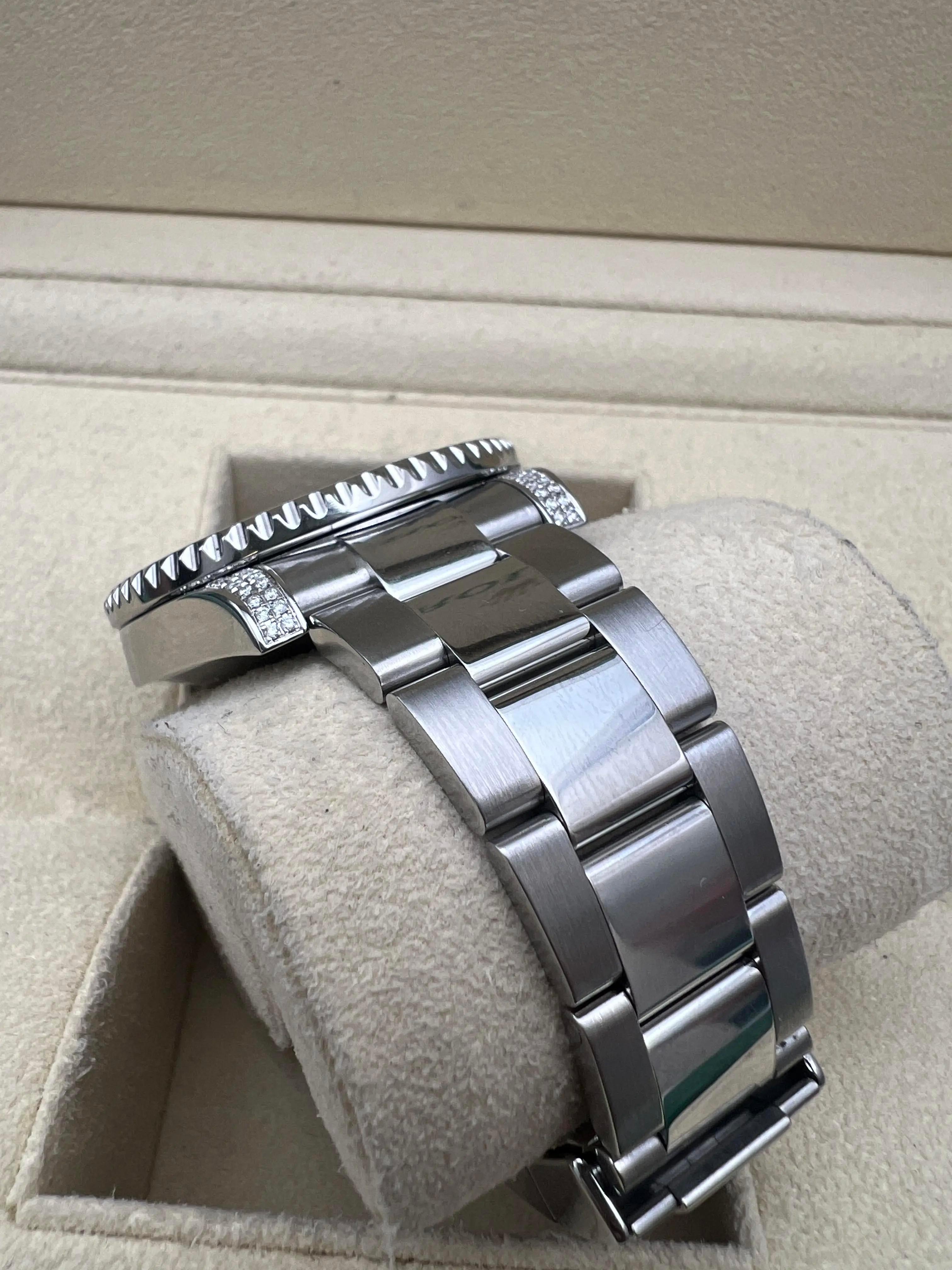 Estilo Rolex Submariner 116610 Zafiros Diamantes Bisel y Esfera Personalizados 116659SABR en venta 3