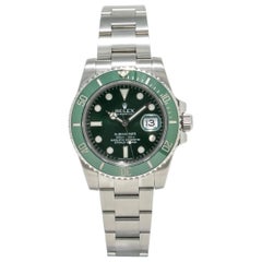 Rolex Submariner 116610, Green Dial, Certified and Warranty