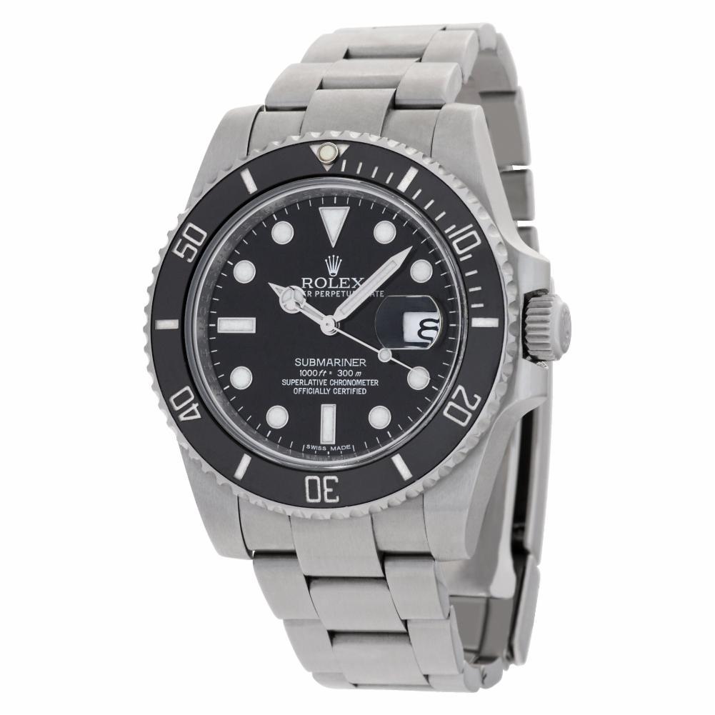 Modern Rolex Submariner 116610 Stainless Steel Black Dial Automatic Watch For Sale