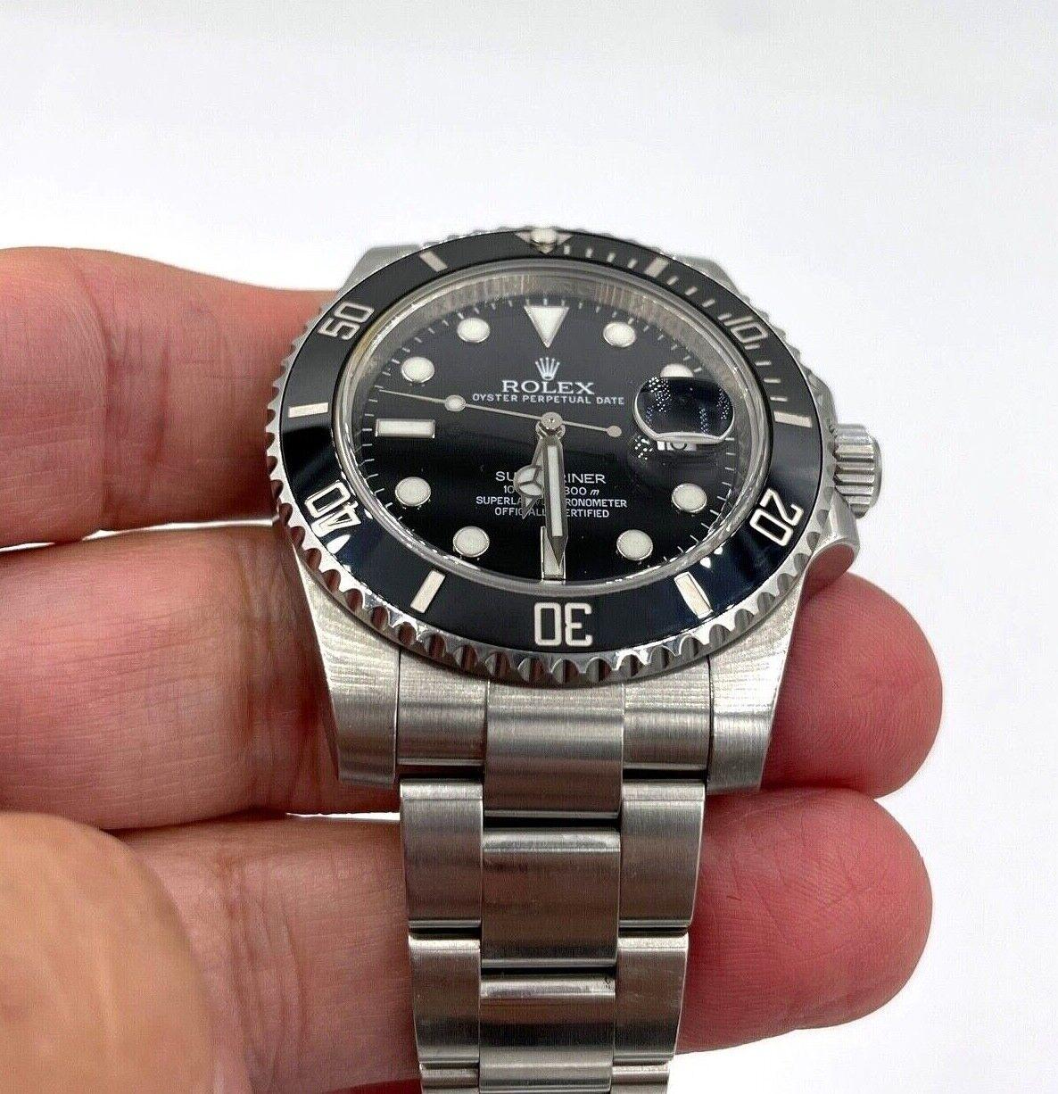 Rolex Submariner 116610 Edelstahl-Armbanduhr  (Zeitgenössisch)