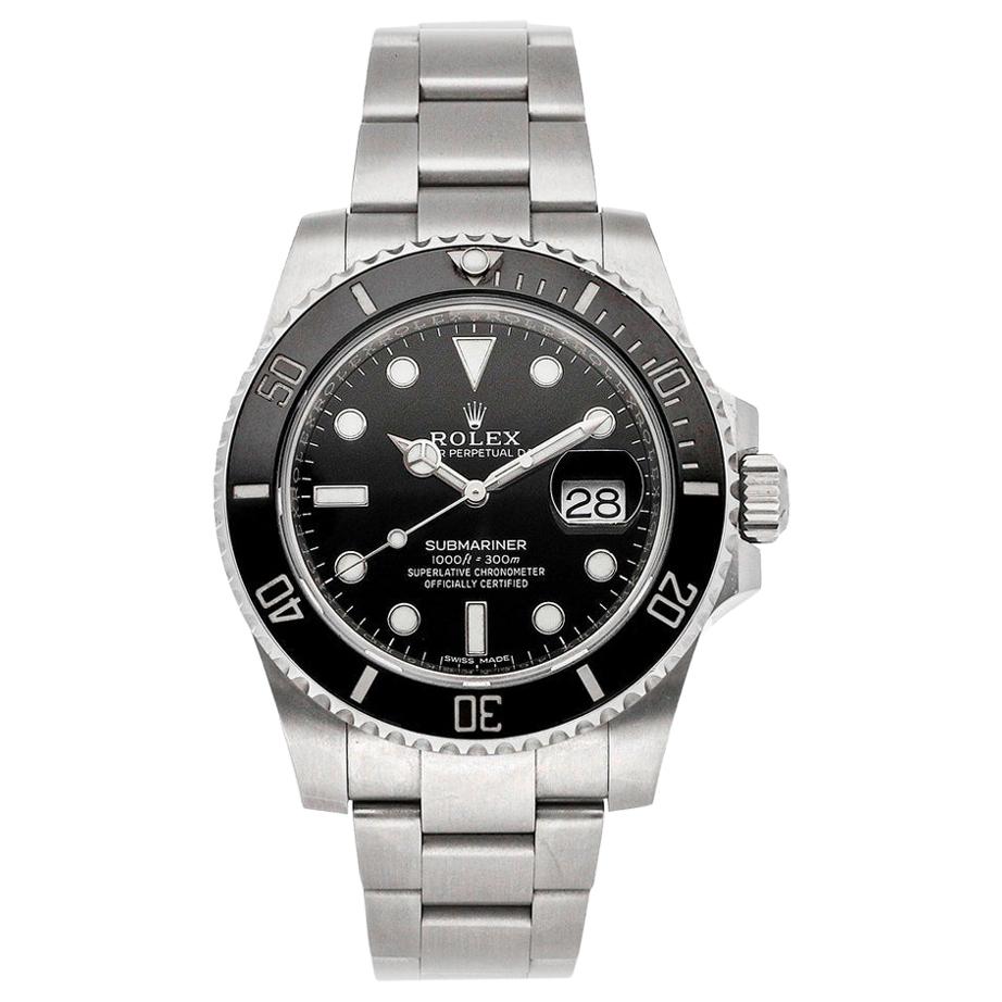 Rolex Submariner 116610LN 2017 Men's Automatic Watch Stainless with Box & Paper For Sale