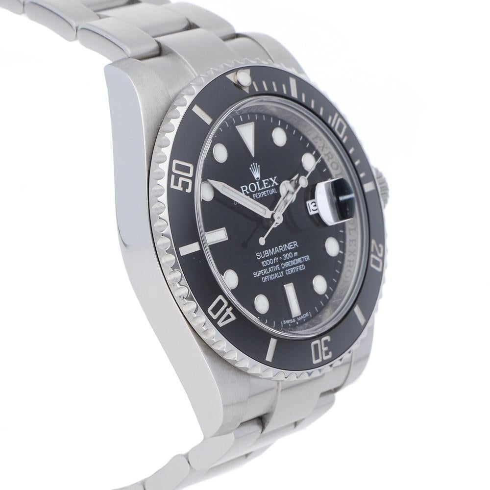 Men's Rolex Submariner 116610LN, Black Dial, Certified and Warranty