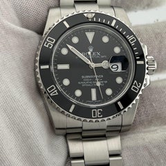 Rolex Submariner 116610LN Schwarz Keramik Edelstahl Box Papier 2017