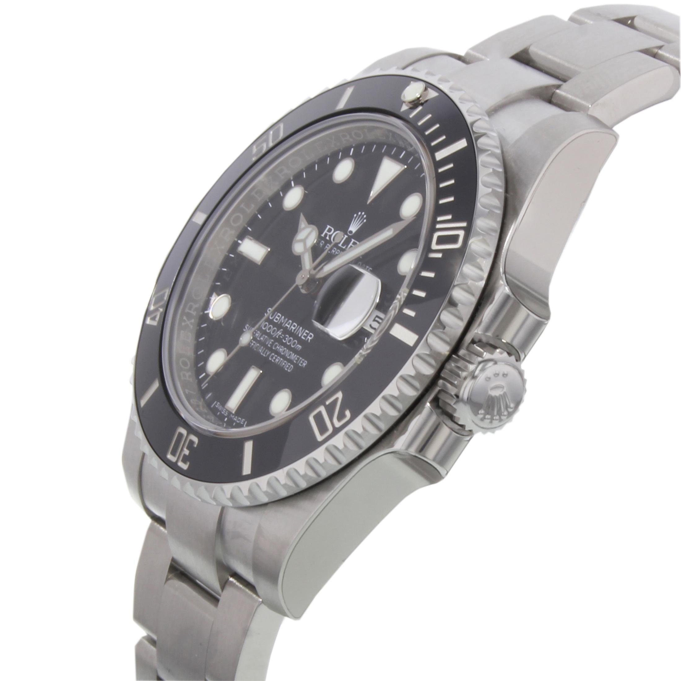 Rolex Submariner 116610LN Date Steel and Ceramic Automatic Men's Watch 1