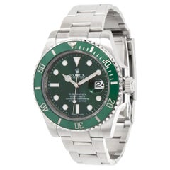 Rolex Submariner 116610LV, Green Dial, Certified and Warranty