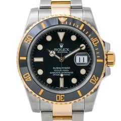 Rolex Submariner 116613 18K Two Tone Automatic Mens Watch Box & Card 2011