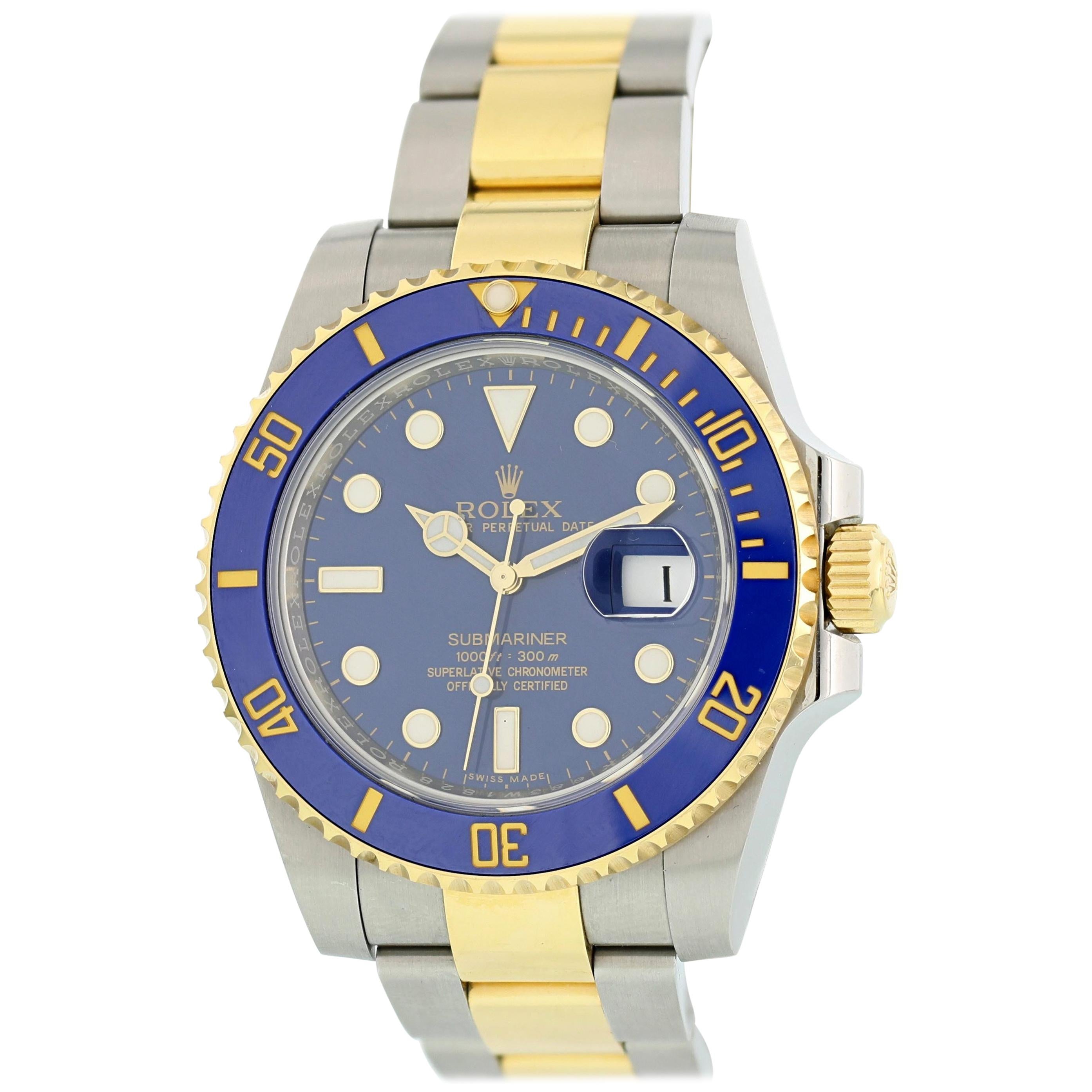 Rolex Submariner 116613 Men's Watch Box Papers For Sale