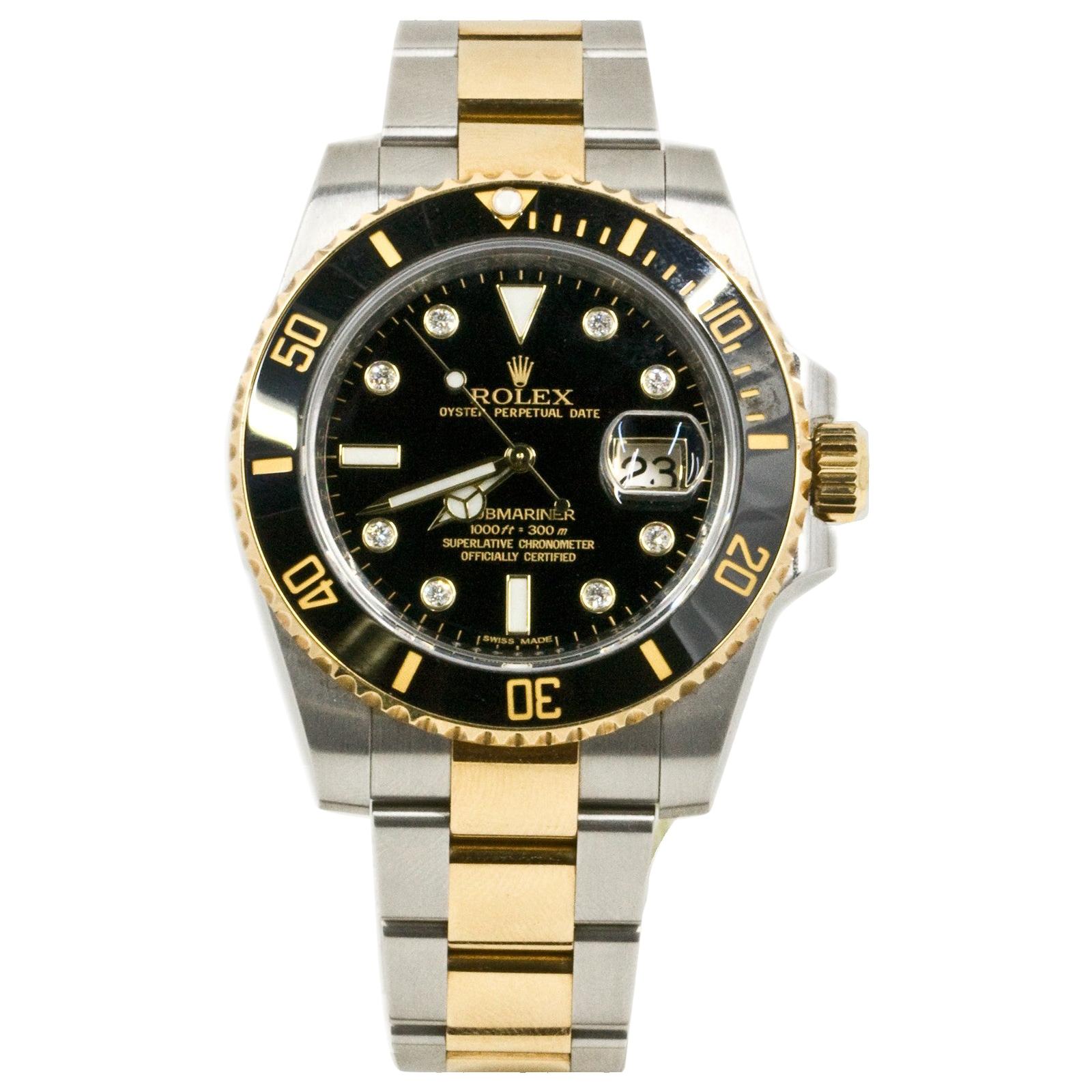 Rolex Submariner 116613, Silver Dial, Certified and Warranty