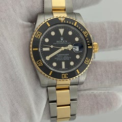 Rolex Submariner 116613LN, 40 mm, céramique noire, or jaune 18 carats, boîte en acier inoxydable