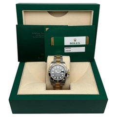 Rolex Submariner 116613LN 40mm Steel 18K Yellow Gold Black Dial Watch Box Papers