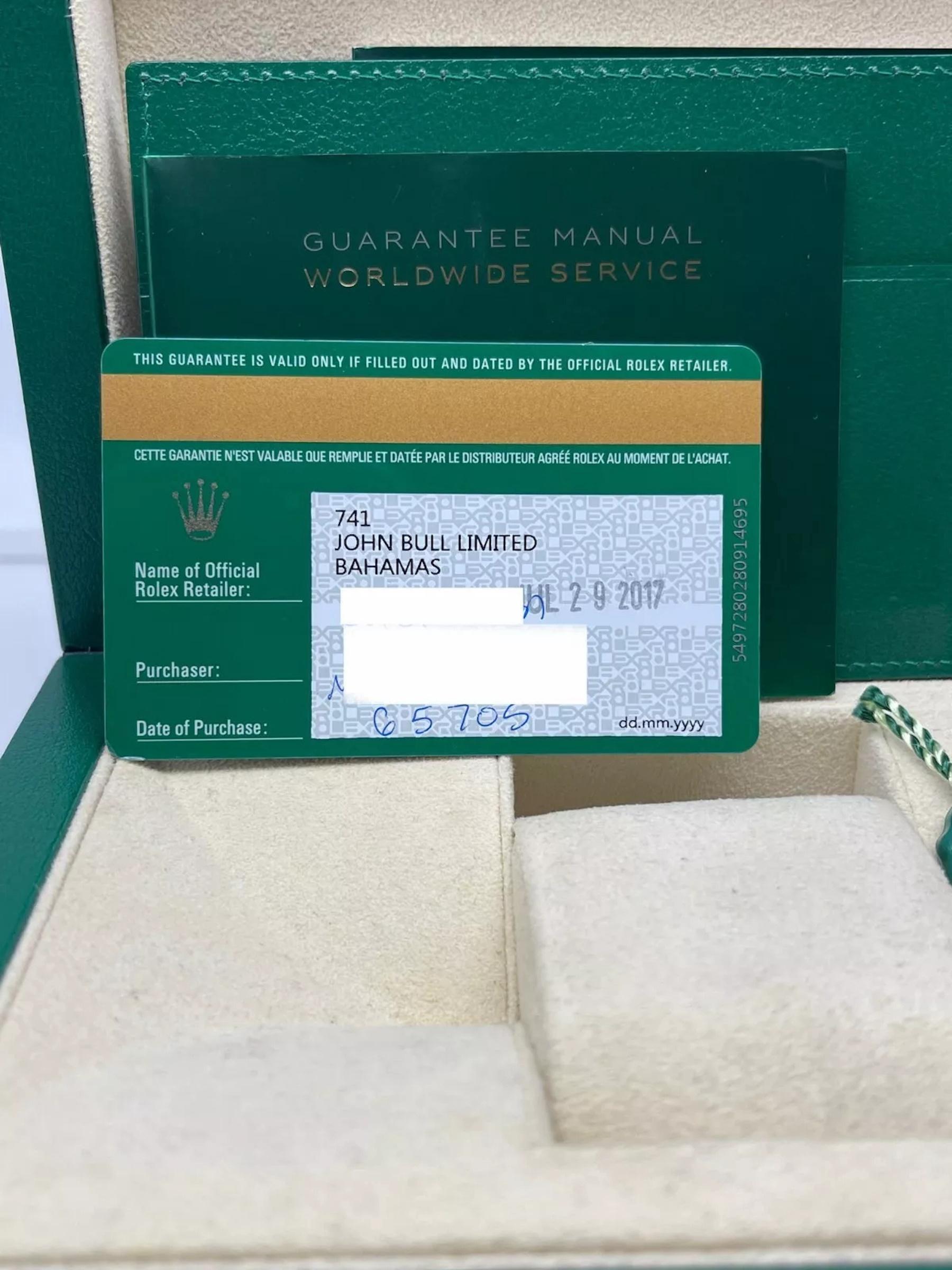 Rolex Submariner 116613LN Schwarze Keramik 18K Gold Stahl Box Papier 2017 Herren