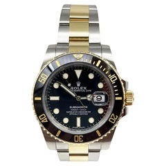 Rolex Submariner 116613LN Schwarze Keramik 18K Gold Stahl Box Papier 2017