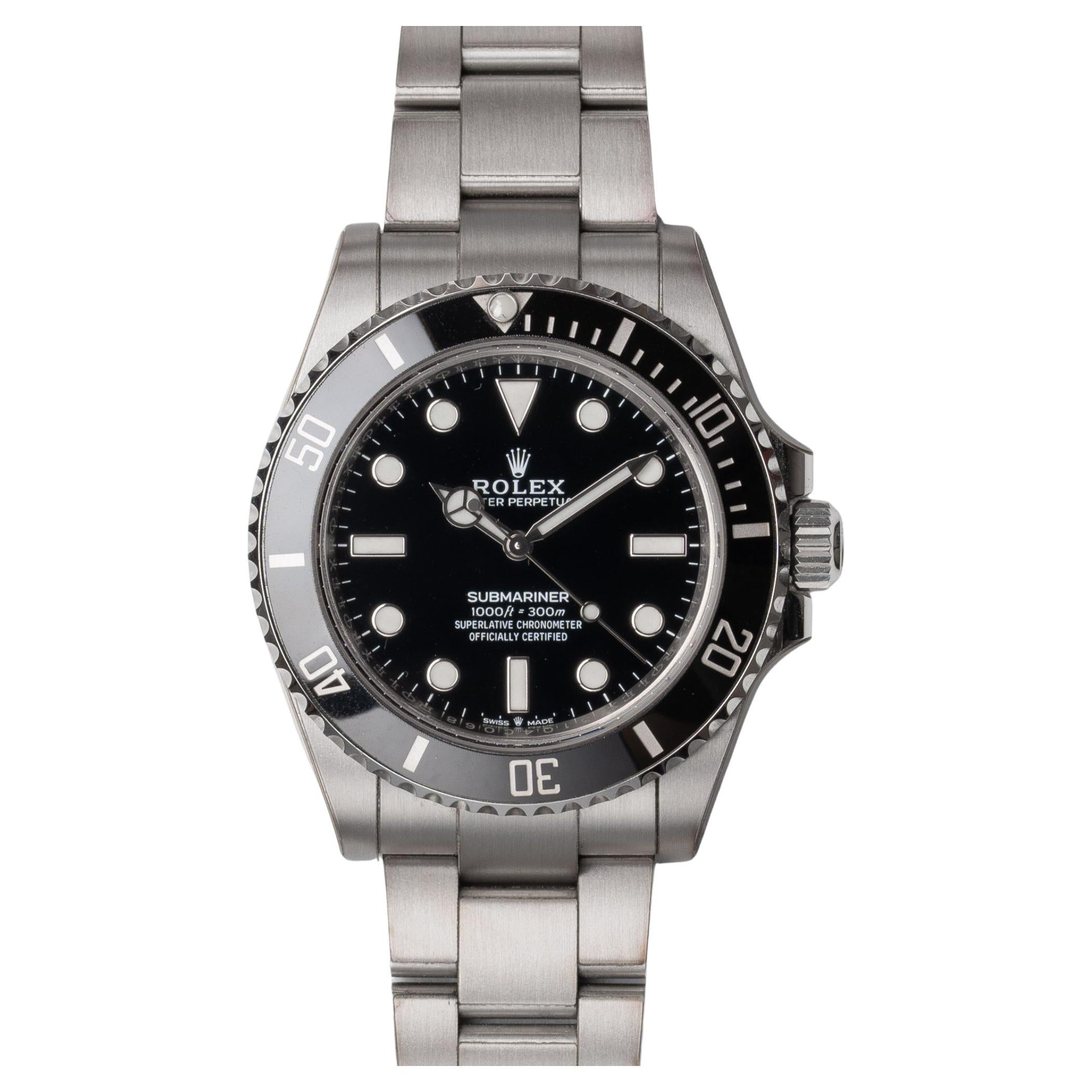 Rolex Submariner 124060 Schwarzes Zifferblatt 2023 Box und Papiere
