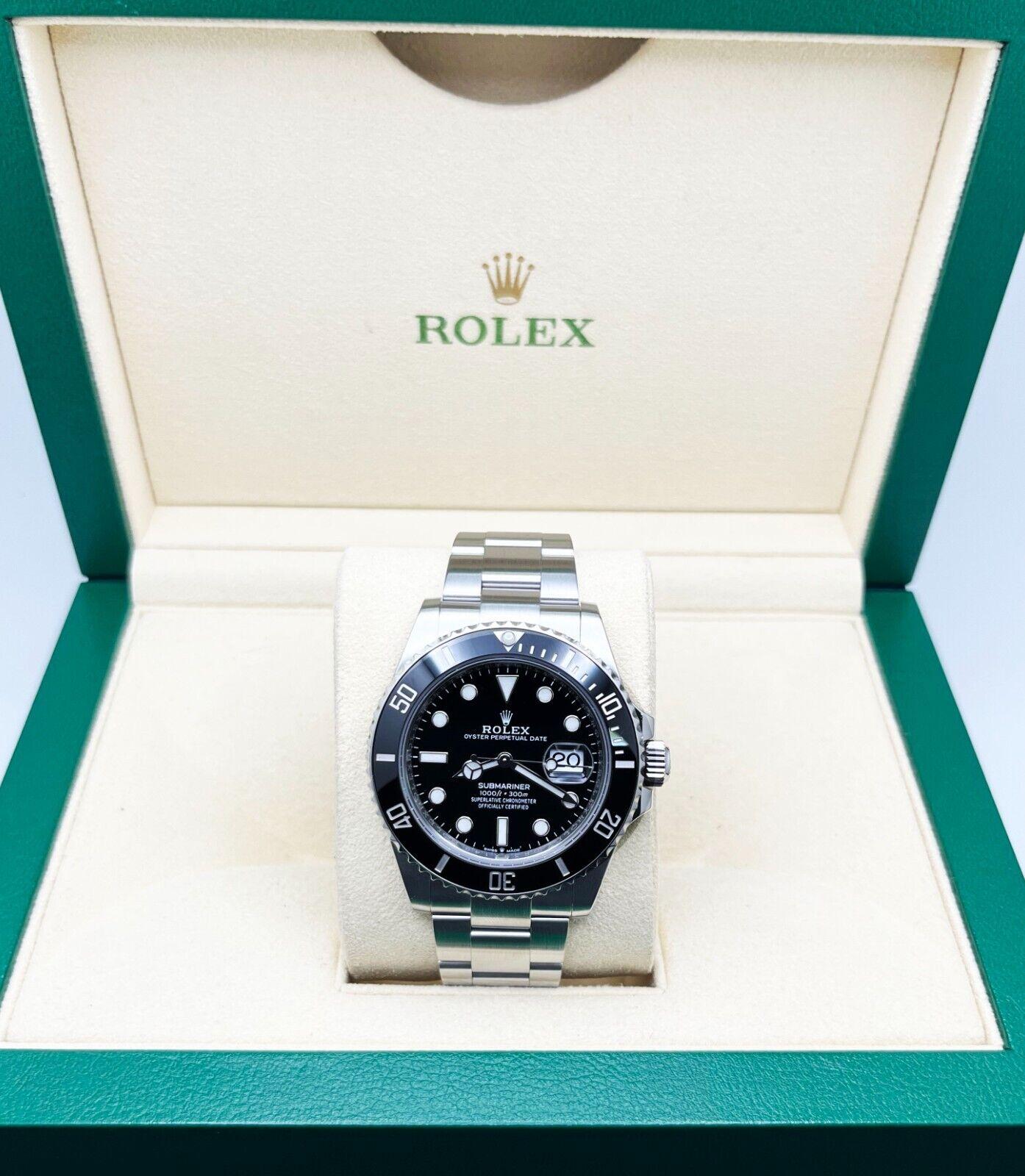 Rolex Submariner 126610 41mm Black Dial Stainless Steel Box Papers 2021 In Excellent Condition For Sale In San Diego, CA