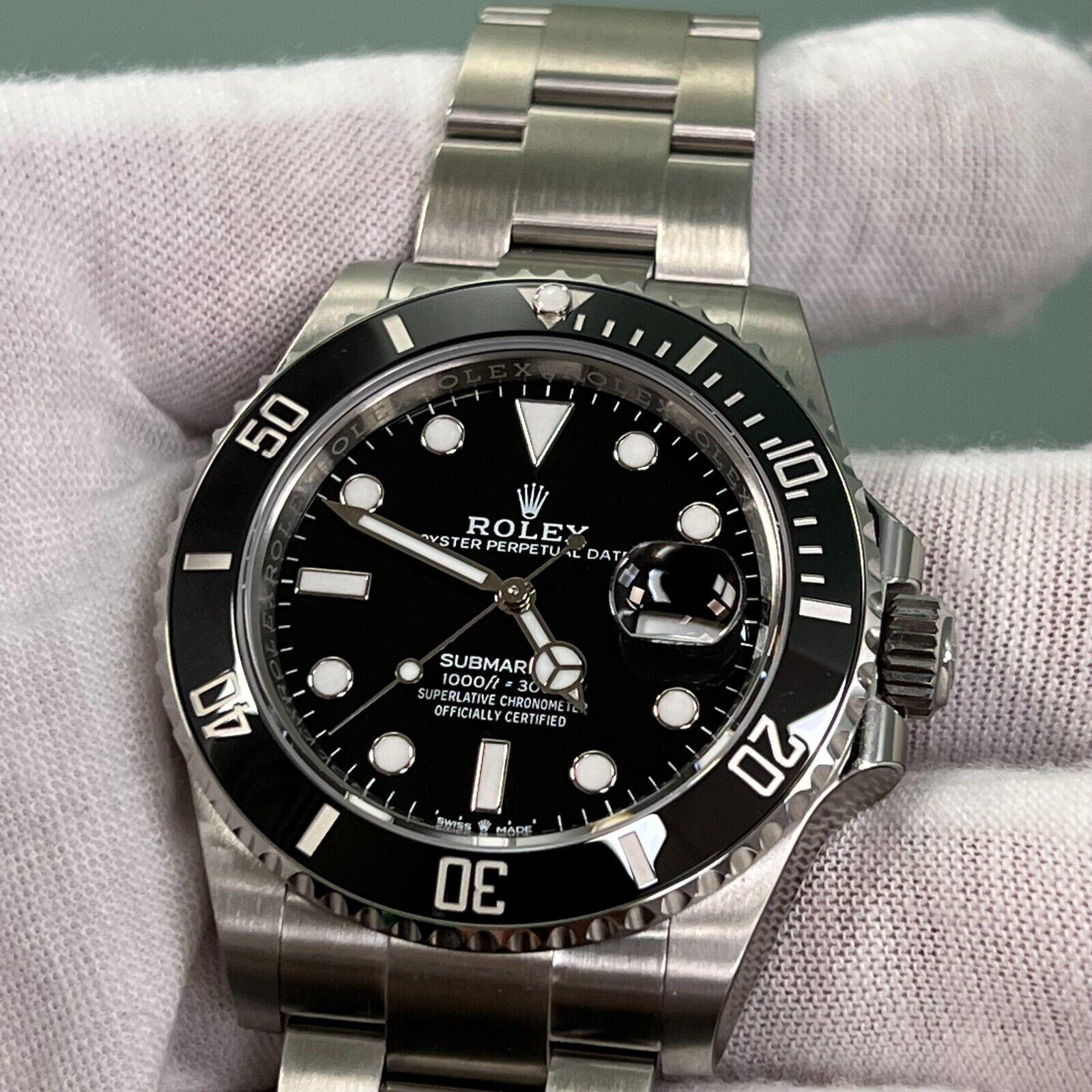 Rolex Submariner 126610LN 41mm Black Ceramic Stainless Box Paper 2023 STICKERS 6