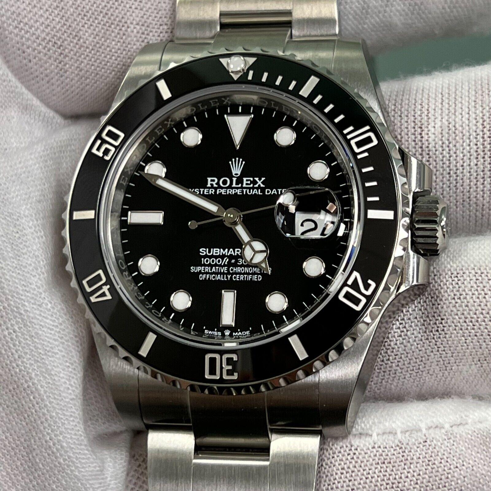 Rolex Submariner 126610LN 41mm Black Ceramic Stainless Box Paper 2023 STICKERS 5