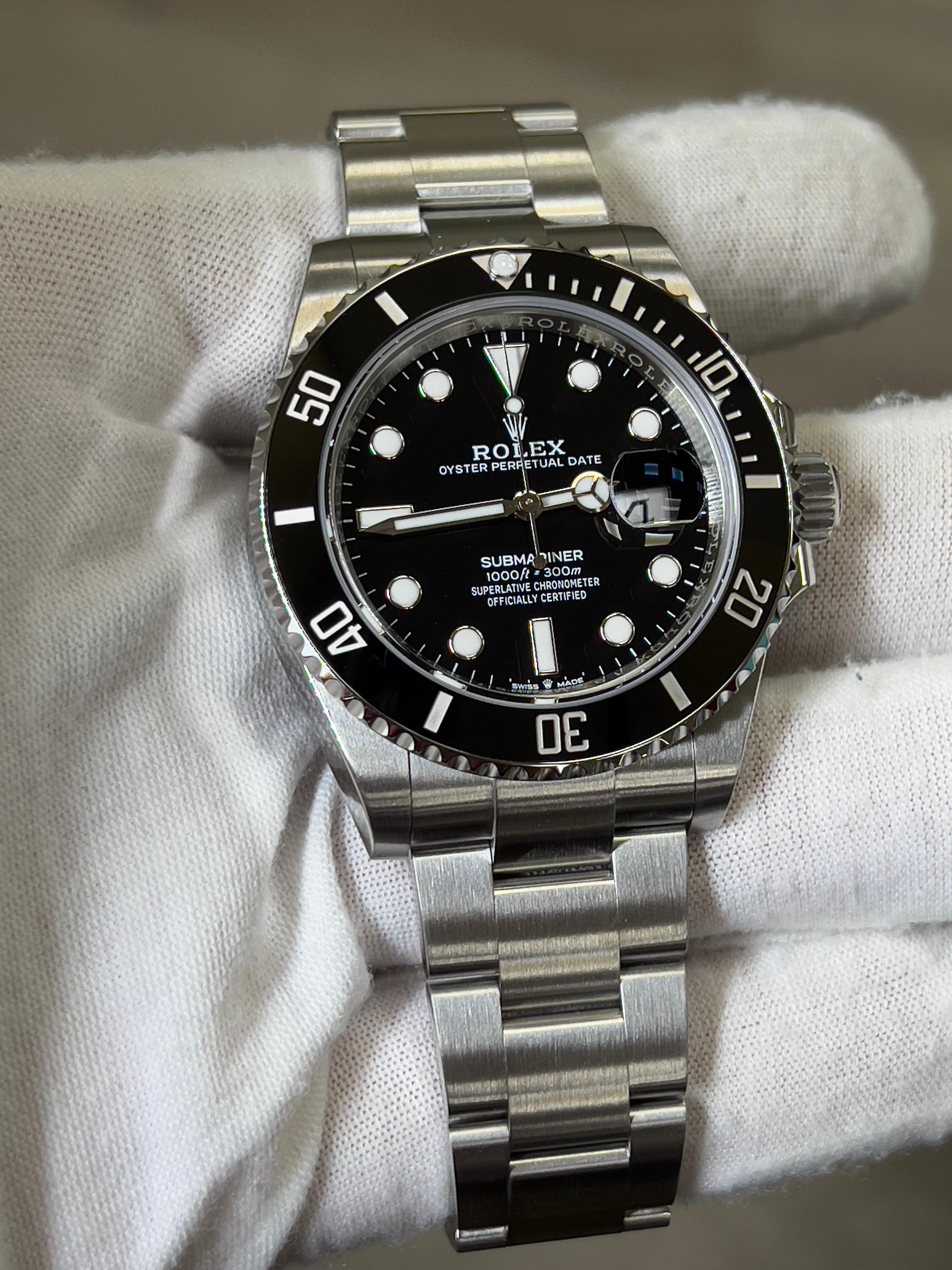 Rolex Submariner 126610LN 41mm Schwarz Keramik Edelstahl Box Papier 2023 3