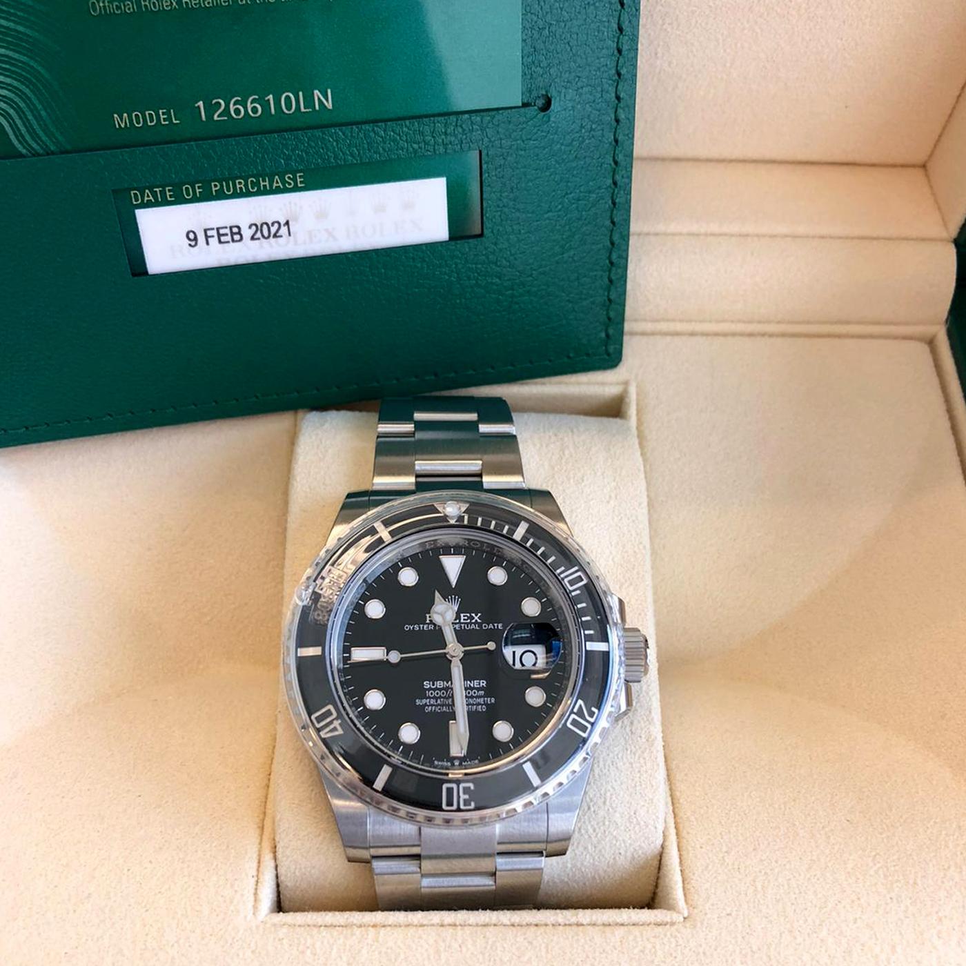 Rolex Submariner 126610LN Date Black Dial Ceramic Bezel Steel Oyster Watch 4