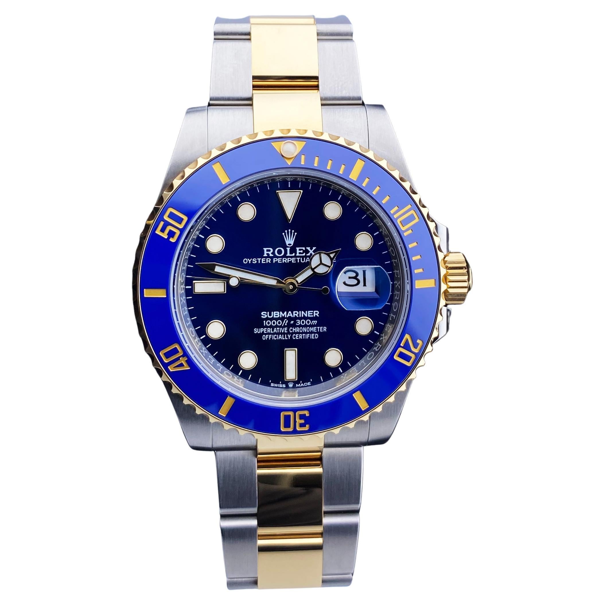 Rolex Submariner 126613LB Blue Dial Mens Watch Box & Papers