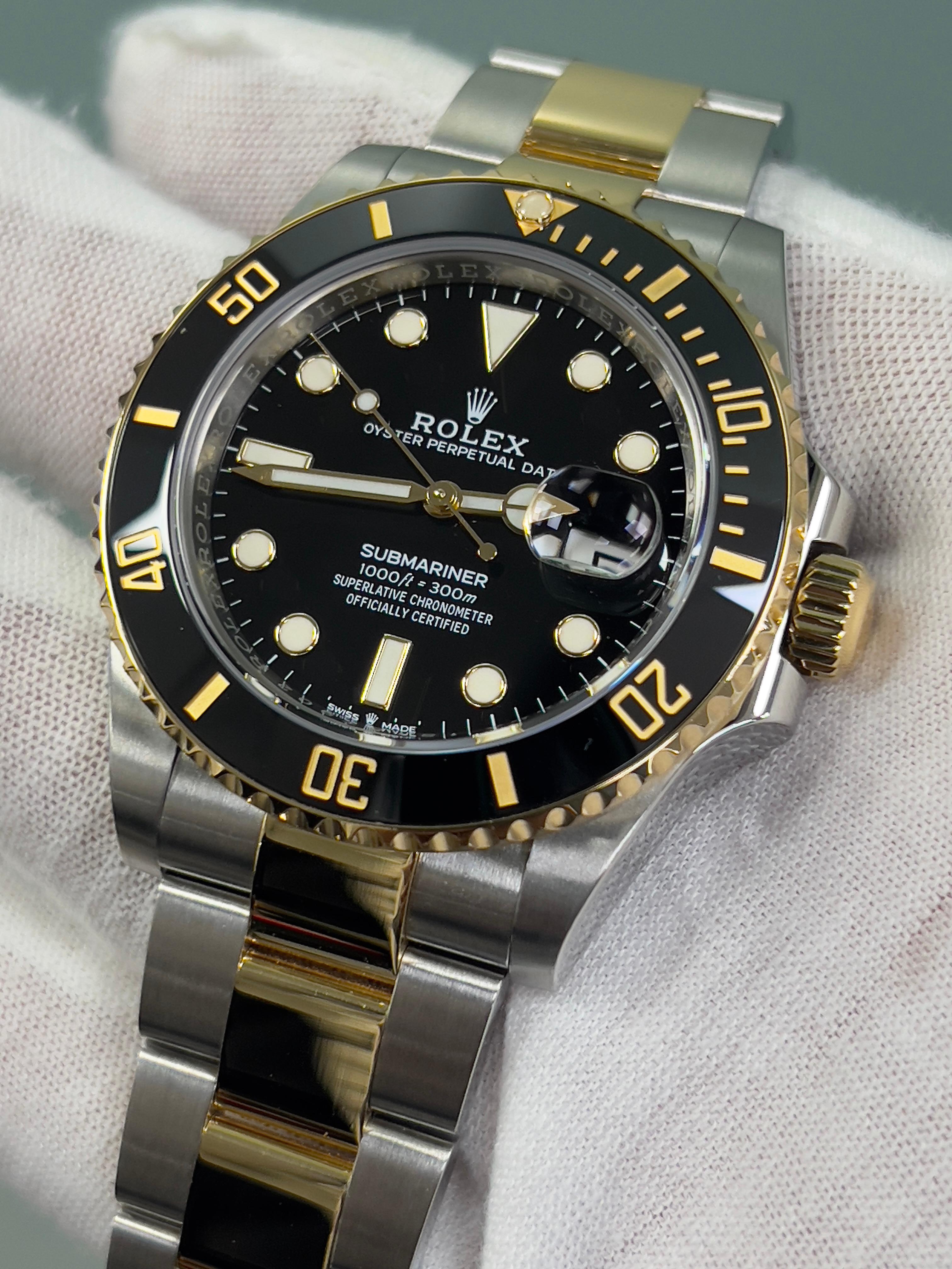 Rolex Submariner 126613LN 41mm Black Ceramic 18K Yellow Gold Steel Box Paper 3