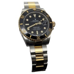 Rolex Submariner 126613LN 41mm Black Ceramic 18K Yellow Gold Steel Box Paper