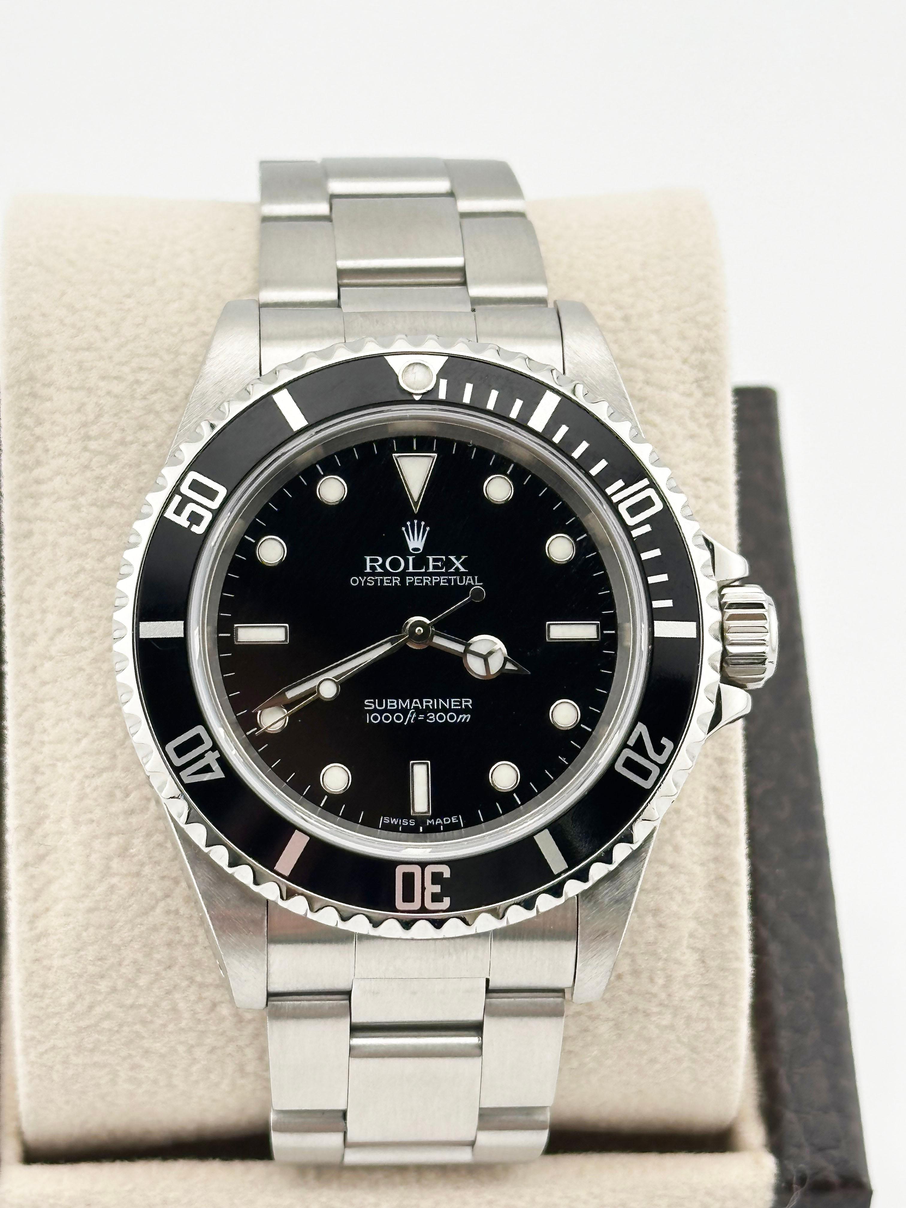 Men's Rolex Submariner 14060 Black Dial Stainless Steel 40mm 2006