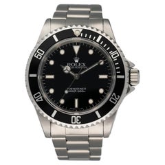 Retro Rolex Submariner 14060 No Date Mens Watch Box Papers