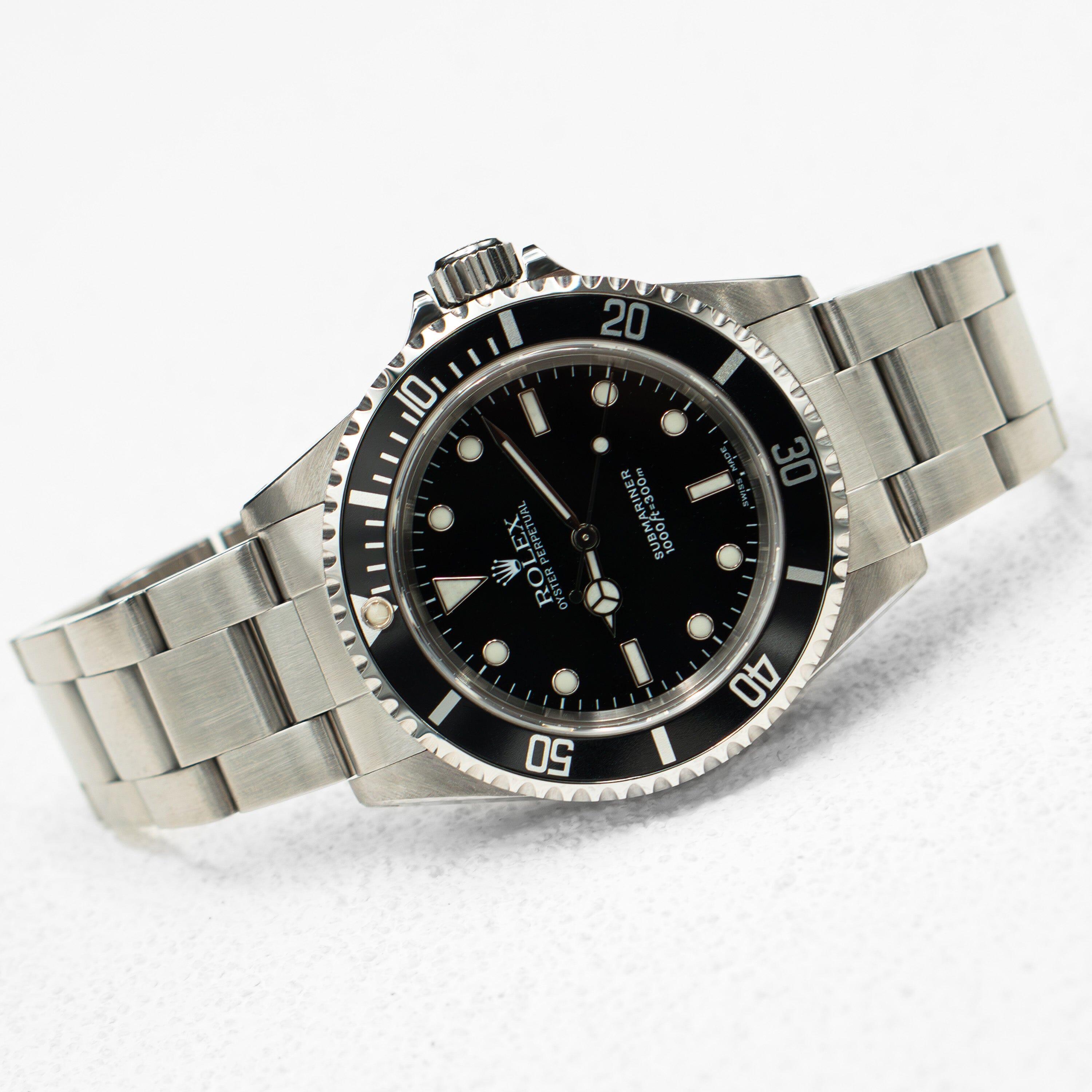 Rolex Submariner 14060M ohne Datum schwarzes Zifferblatt Herrenuhr im Angebot 3