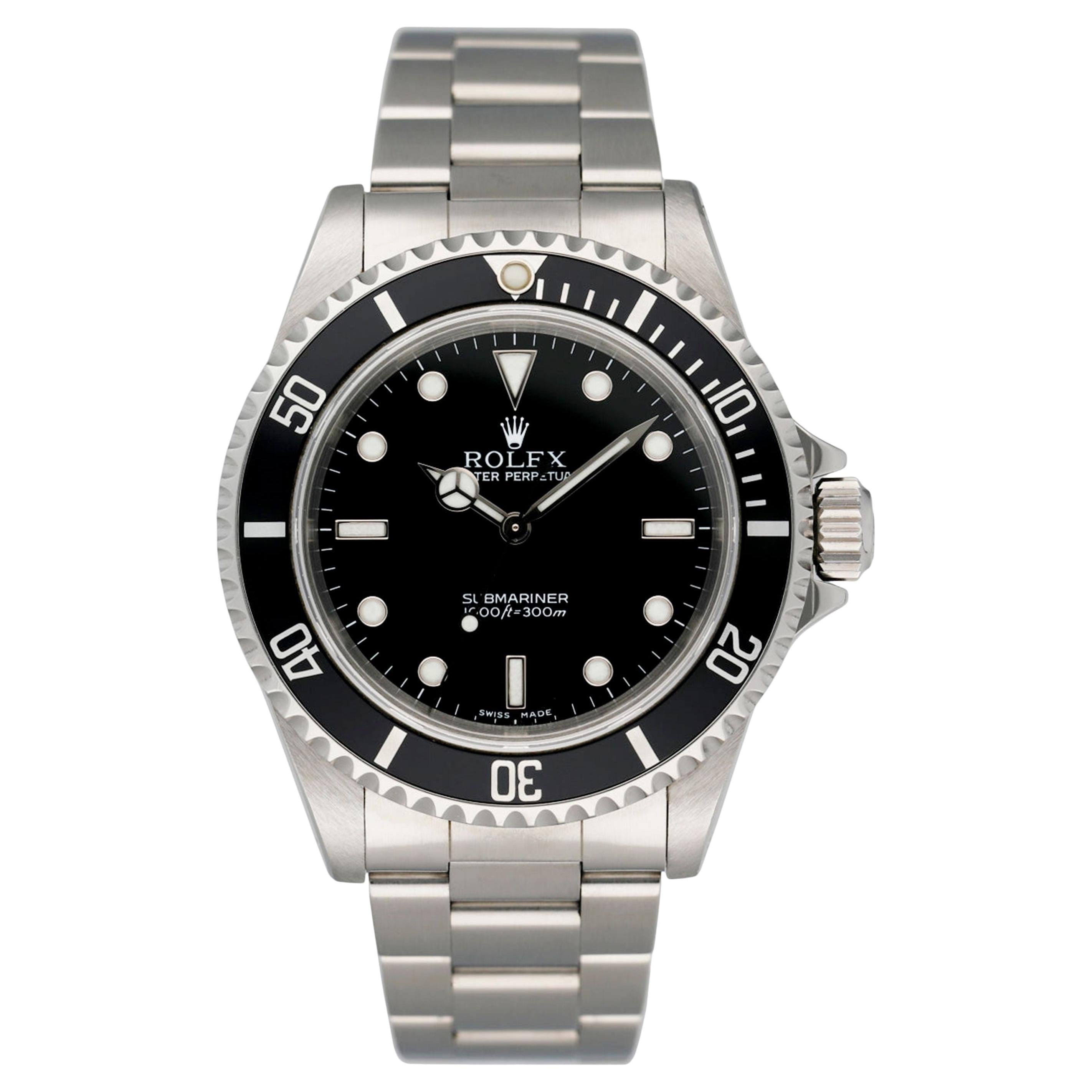 Rolex Submariner 14060M No Date Black Dial Montre Homme
