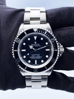 Rolex Submariner 14060M No Date Engraved Rehaut Mens Watch
