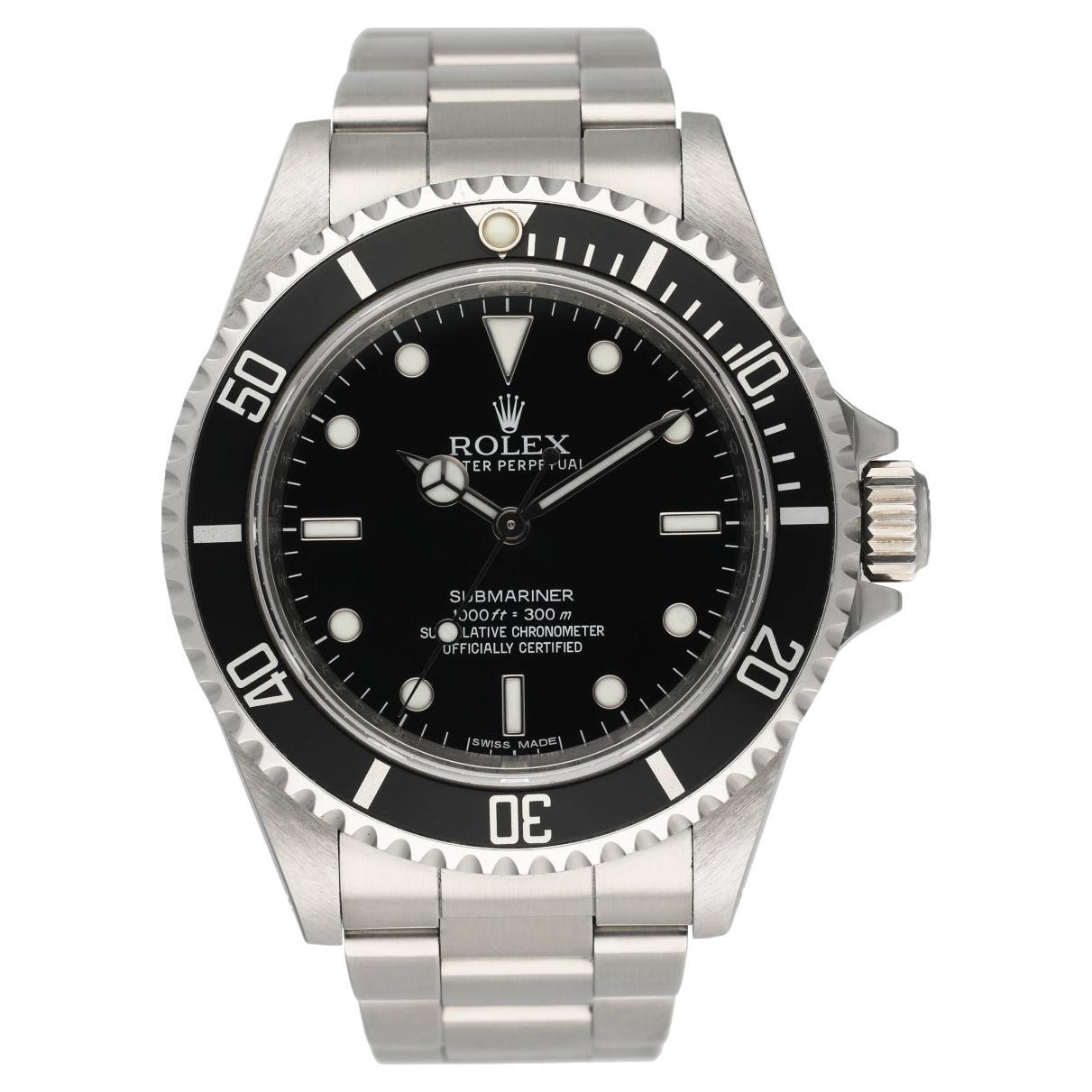 Rolex Submariner No Date Steel Black Dial Automatic Men’s Watch 14060 ...