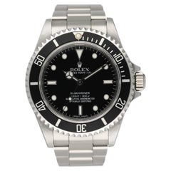 Used Rolex Submariner 14060M No Date Engraved Rehaut Mens Watch