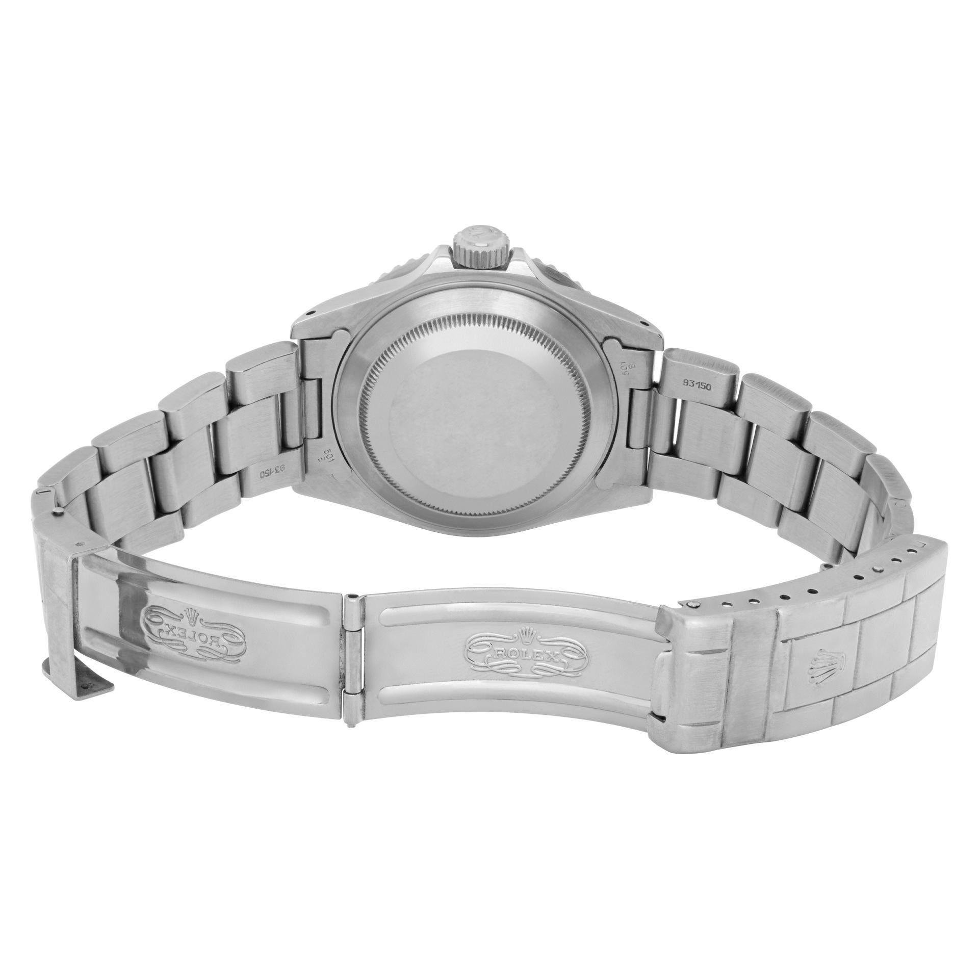 rolex submariner dial size
